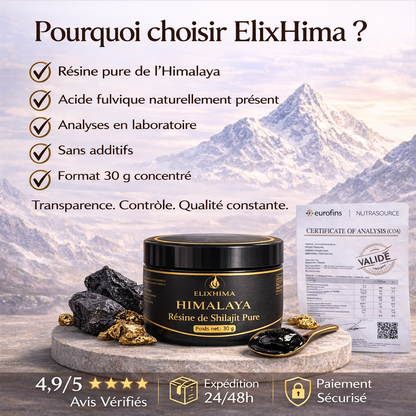 ElixHima — Résine de Shilajit Premium 30g